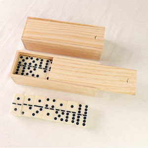 Tùy Chỉnh Bằng Gỗ Dominoes Jumbo 28 Gạch Mesa De <span class=keywords><strong>Domino</strong></span> Chuyên Nghiệp Cổ Điển Hội Đồng Quản Trị Bảng Trò Chơi Đôi Sáu Gỗ Hộp Dominos Set - Product Image 3