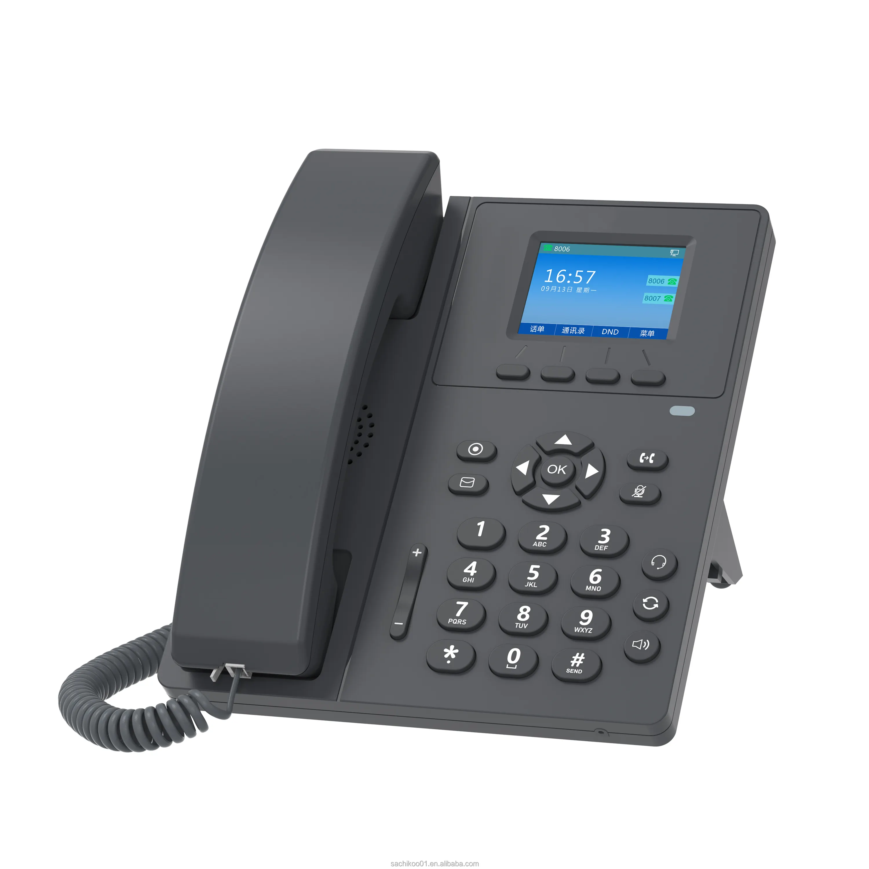 V110 โทรศัพท์ IP 2.4 นิ้วสีBacklitหน้าจอสีรองรับHDโทรศัพท์มือถือ/ลําโพงโทรศัพท์Ip Voipผลิตภัณฑ์Sipโทรศัพท์ 2 ชิ้นTelefono Ip