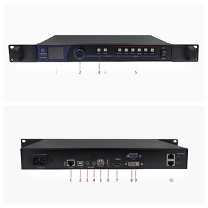 LINSN X100/X102 все-в-одном светодиодный дисплей Контроллер видеопроцессор DVI VGA CV Вход 11V-220V напряжение переменного тока