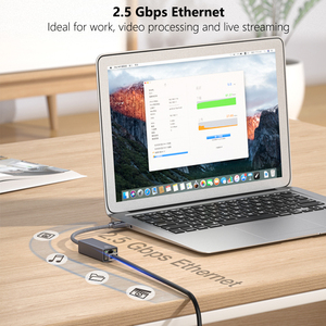 Ult-unite tipi C RJ45 Ethernet adaptörü 2.5Gbps USB C için Ethernet adaptörü ağ genişletici kablosu RJ45 - Product Image 4