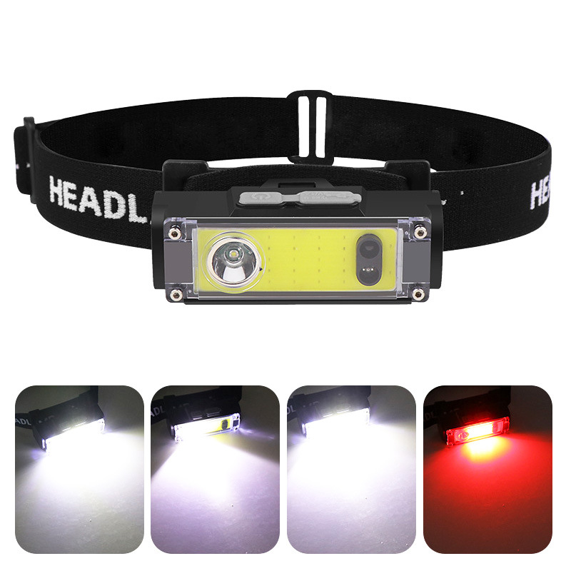 T124 headlamp + USB cable (batteries not included)