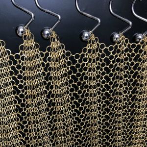 Trang trí chuỗi Rèm chainmail Rèm trang trí vòng kim loại lưới rèm cửa - Product Image 3