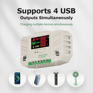 Солнечная система SunriseTek, пульт дистанционного управления с Bluetooth, 50A/60A 12v/24v PWM, контроллер солнечного заряда - Product Image 6