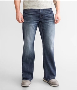 靴子剪裁新款时尚牛仔裤定制男士牛仔裤裤子机洗紧身牛仔裤 - Product Image 2