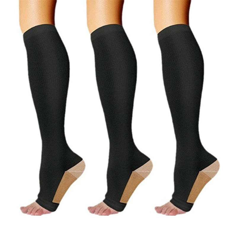 Open toe-copper black