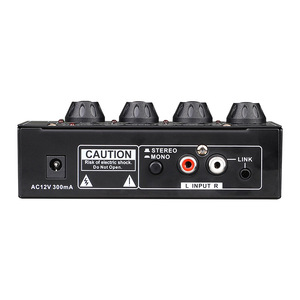 AMPLIFICADOR DE AURICULARES de 4 canales, salida estéreo para teléfono inteligente, conexión de ordenador, 3,5mm y 6,5mm - Product Image 4