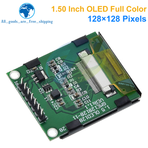 Pantalla OLED a todo Color de 1,5 "y 1,5 pulgadas, módulo de pantalla LED LCD, interfaz de puerto serie SPI 128x128, controlador SSD1351 128*128 - Product Image 3