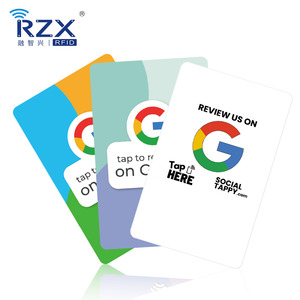 HF personalizado NFC NTAG 213 codificación URL impresión código QR Google Review tarjeta RFID Digital Business Card - Product Image 4