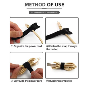 Correas de cincha de autoagarre de alta calidad de fábrica, gestión de cables de alambre, cinta de sujeción de bucle de gancho adhesivo duradero, correa de color - Product Image 3