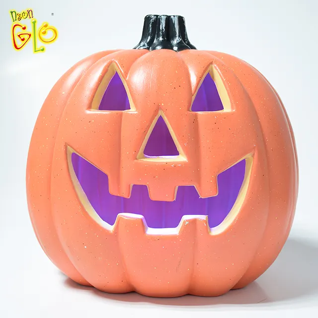 Promozionale Raffreddare Halloween Artificiale Led Lampeggiante Zucche Per La Vendita