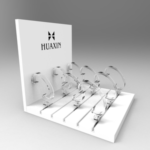 Acrylic đồng hồ bằng gỗ hiển thị đặt tủ gối Khay Đứng kệ lưu trữ c-đứng quảng cáo đồng hồ hiển thị - Product Image 3