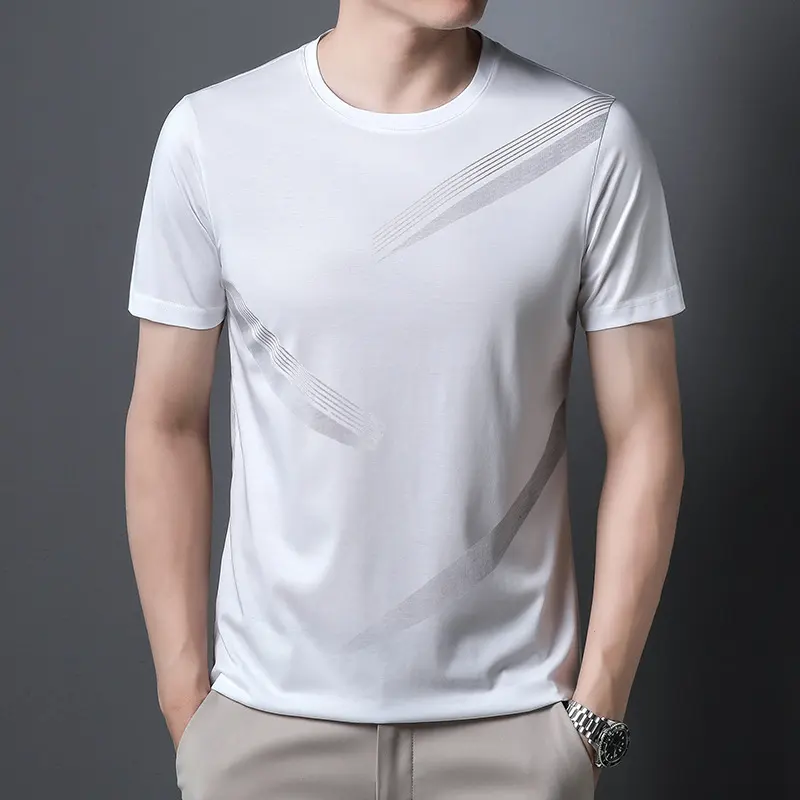 Ekip boyun Tshirt üretici düz pamuk T Shirt Unisex Tee gömlek Coton erkek Tshirt özel ekran baskı t-shirt