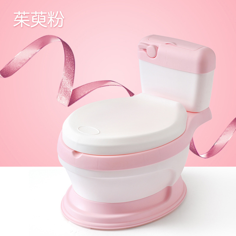 Toilette simulée PCV rose