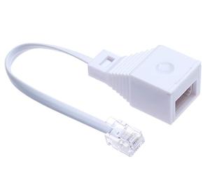 リングコンデンサ付きRJ11アダプタRJ11TOBT電話アダプタ2コア4コアリングコンデンサ付き長さ20cm - Product Image 1