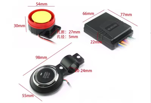 Aplicación inteligente Control remoto Motor Arranque Parada Botón Pulsador Llave de alarma Antirrobo Sistema de alarma unidireccional para motocicleta - Product Image 3