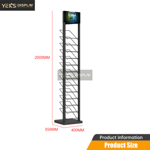Tùy chỉnh đơn giản gạch Gốm Đá hiển thị đứng giá kim loại thác tháp đứng khảm đơn giản hiển thị có thể gập lại di động - Product Image 4