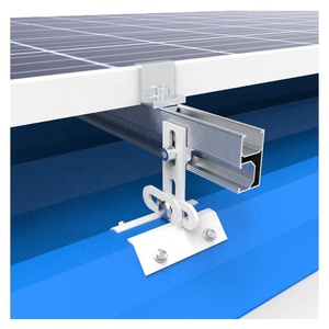 Riel de montaje de riel de estante de estructura de techo Solar de fácil instalación para soportar Panel solar Instalación de panel solar fotovoltaico de aluminio Solar - Product Image 4