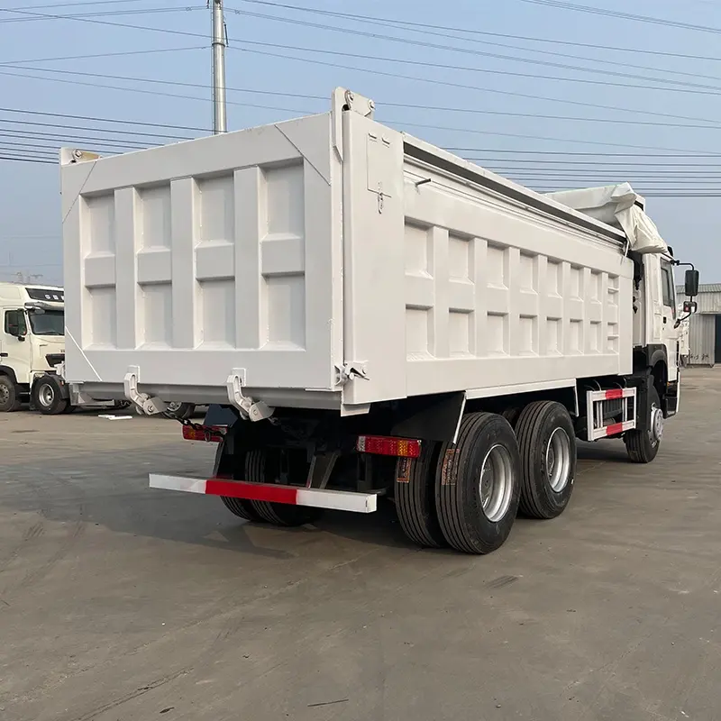 Second Hand Dump Truck Sino HOWO left or right hand 371 6X4 U shape trap box Used Dump Truck for Sale