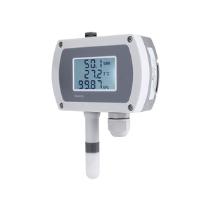 Sensor transmisor de temperatura y humedad OEM montable en riel de presión atmosférica montado en la pared Pantalla LCD - Product Image 1