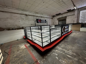 Trung tâm mua sắm điện thoại di động Phụ Kiện LED Showcase hiển thị điện thoại di động sửa chữa Mall kiosk MDF Thiết kế điện thoại di động kiosk - Product Image 6