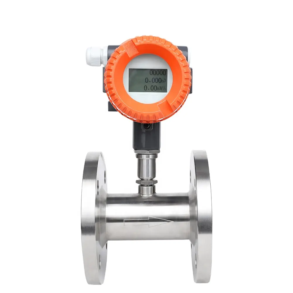 Medidor de flujo de aceite hidráulico diésel con salida de pulso de 2 pulgadas para Turbina de aceite de palma, medidor de flujo de agua