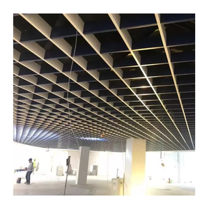 Plafond Metal Grid Techo Diseño Aluminio suspendido techo de metal Tejas de techo de celda abierta - Product Image 1