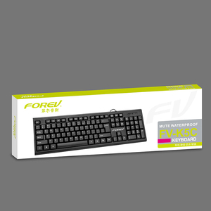 Gaming <strong>Keyboard</strong> Pc <strong>Keyboard</strong> Wired Business <strong>Keyboard</strong> FV-K5C 104keys Length of Cable 1.5M Black - Product Image 6