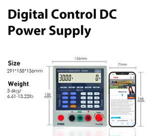 DP3003シングル出力リニアデジタルDC電源LCD産業用DINレールデスクトップパワー30V 3Aキーボードメモリ機能 - Product Image 3