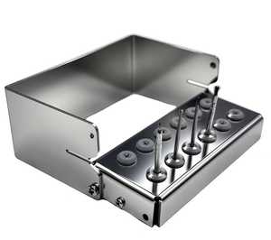 Bộ dụng cụ chăm sóc nha khoa COMPAGT dành cho viêm xung quanh cấy ghép, bao gồm bàn chải titan, mũi khoan hình nón, mũi khoan hình giọt nước, mũi khoan hình quả lê. - Product Image 1