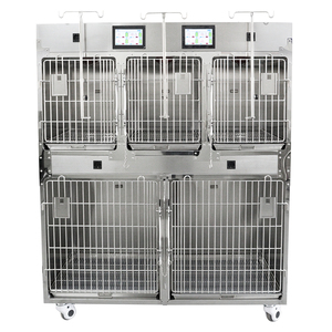 Cages pour animaux en acier inoxydable Longermay <span class=keywords><strong>Cage</strong></span> d'affichage pour animaux de compagnie en acier inoxydable vétérinaire - Product Image 2