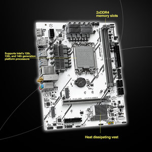 JGINYUE-Placa base de escritorio con WiFi, LGA 1700, doble canal, DDR4, Intel Core I3/i5/i7/i9, tarjeta dura integrada SATA, nuevo - Product Image 2