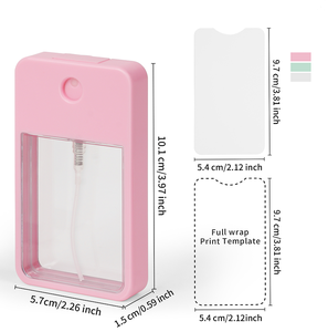 Sublimação Em Branco 30ml Plástico Vazio Perfume Dispenser Fine Mist Spray Perfume Atomizador com Dupla Inserção De Alumínio Imprimível - Product Image 6