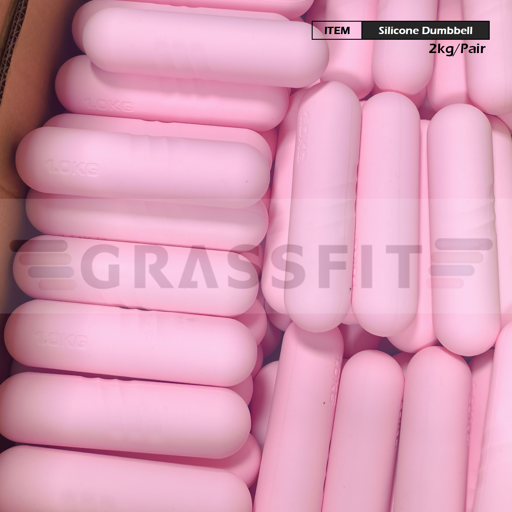 Haltère en silicone 1kg*2