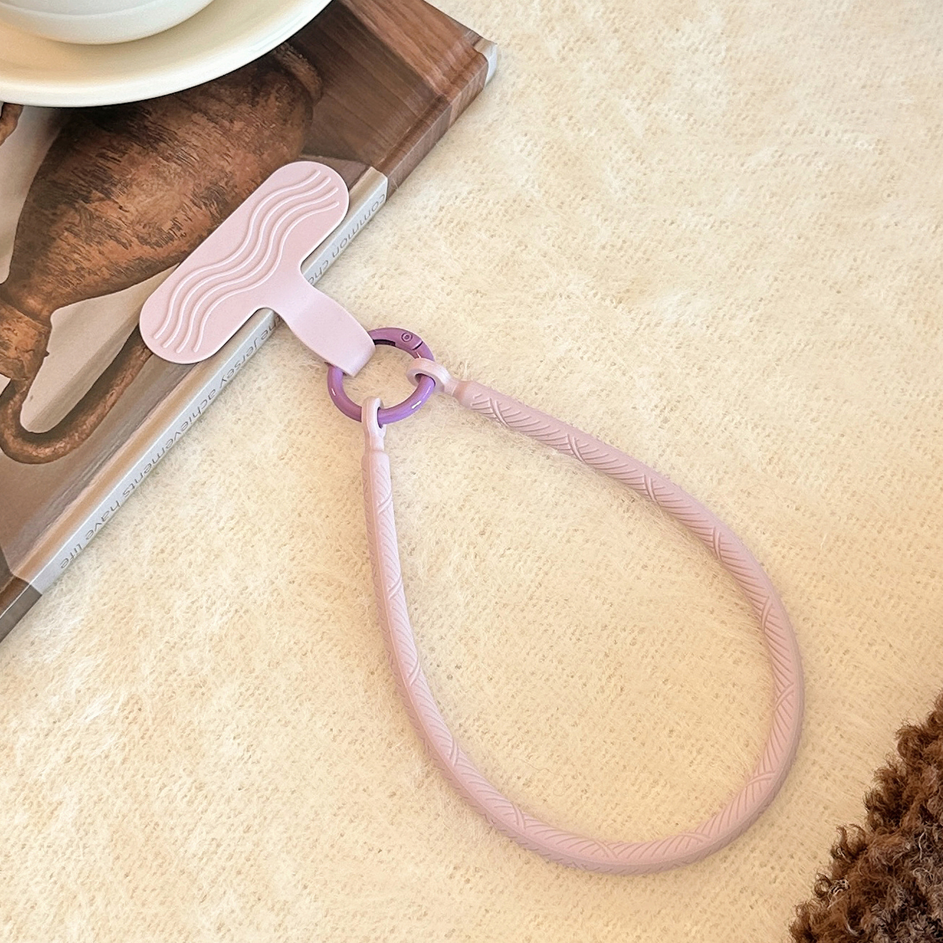 Bean purple silicone rope