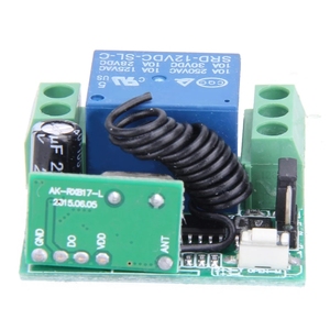 Universal Wireless <strong>Remote</strong> <strong>Control</strong> Switch DC 12V 10A 433MHz Telecomando Transmitter with Receiver for Anti-theft Alarm System