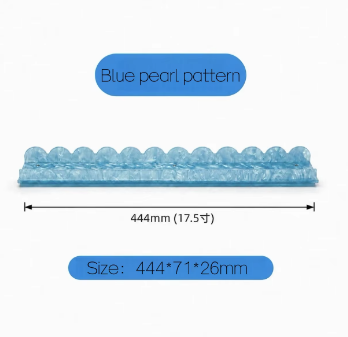 motif de perles de coquillage bleu