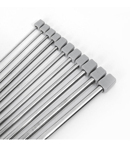 11pcs編み針セット2.0-8.0mm25/35cmストレートシングルポインテッドステンレススチールセーターニードルセット編み針セット
