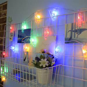 [Remote &amp; <strong>Timer</strong>] 16 Feet 40 <strong>LED</strong> Photo Clip <strong>String</strong> <strong>Lights</strong> (Warm White) - 8 Modes Choice Battery Operated Photo Clips - Product Image 4