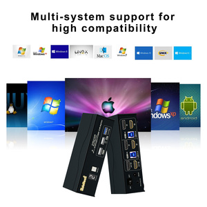 JideTech 2コンピューター2モニターUSB3.0KVMスイッチ8K @ 30Hz、デジタルディスプレイ、ケーブル、有線リモートを備えた2ポートデュアルモニターKVM - Product Image 6