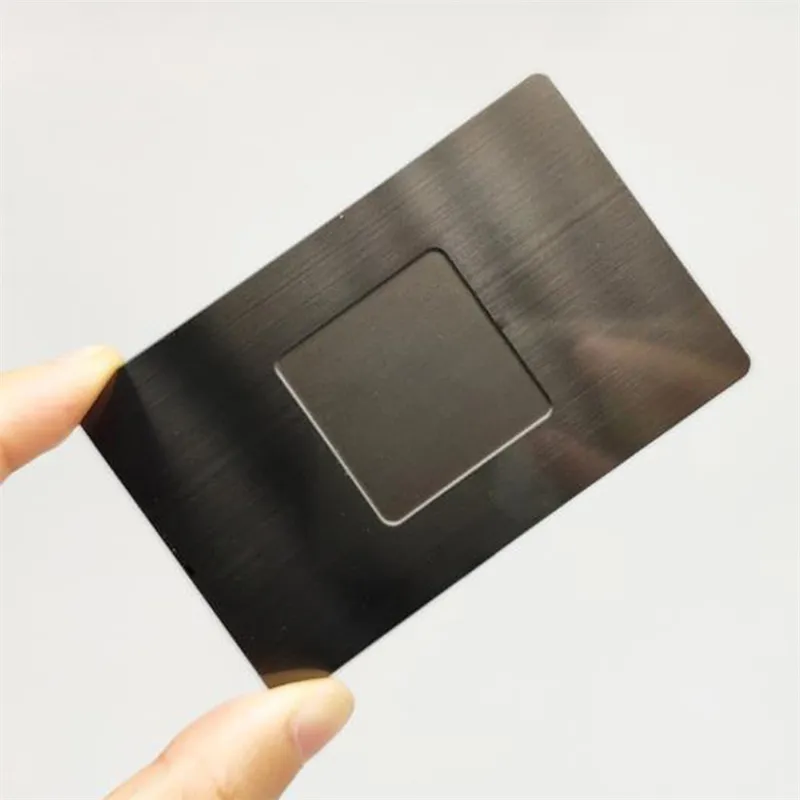 قلادة فضية من الفولاذ المقاوم للصدأ نحى الفولاذ الذكية NFC الأعمال المعدنية بطاقة N-tag216 بطاقات NFC