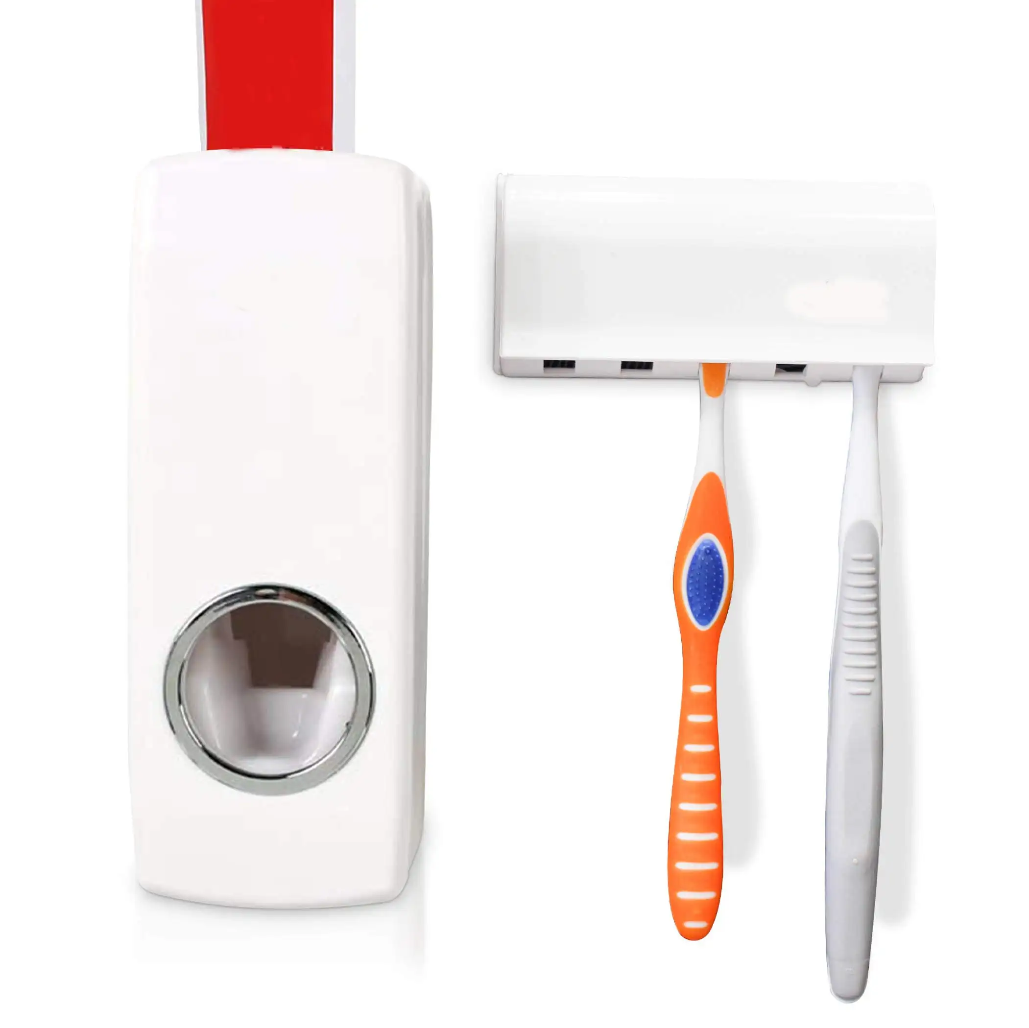 Автоматический дозатор зубной пасты пыленепроницаемый держатель зубной щетки настенный подставка для ванной комнаты Набор аксессуаров для ванной комнаты пластиковый 0,2 кг