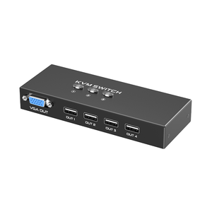 FJGEAR FJ-VK301 <strong>3</strong> Port Manual VGA <strong>KVM</strong> <strong>Switch</strong> Support 1920*1080@60Hz Resolution <strong>3</strong> in <strong>1</strong> Out VGA <strong>KVM</strong> <strong>Switch</strong>