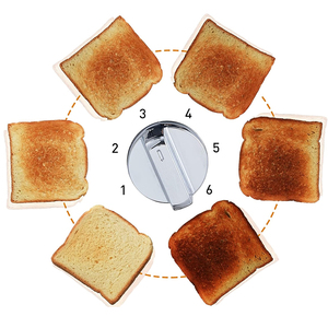 Ultra-chiaro LED Display 4-Slice tostapane Extra large pannelli di controllo doppio 6 impostazioni tonalità funzione di annullamento/Bagel/sbrinamento - Product Image 3
