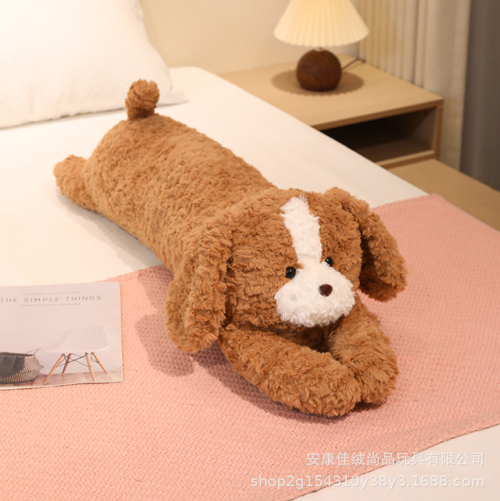 Khaki long dog pillow