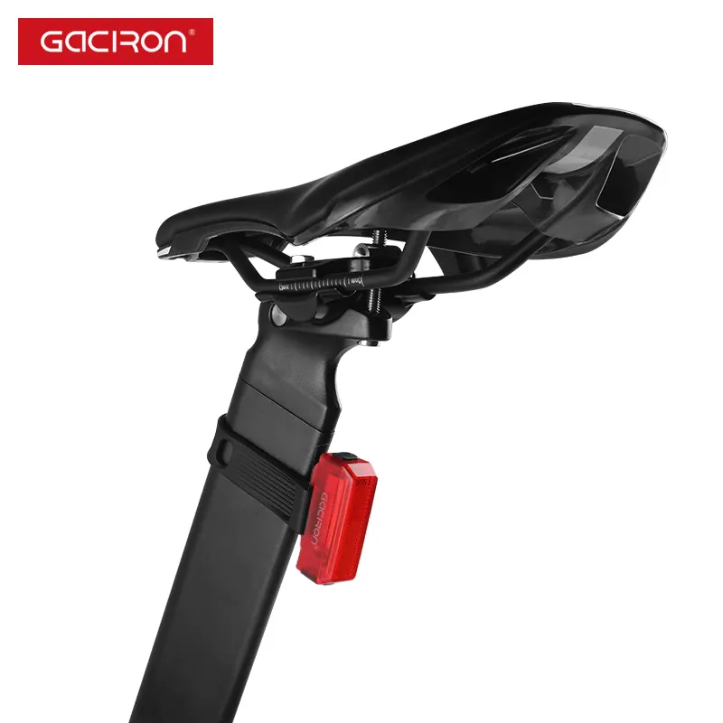 Gaciron 15Lumen Rubber Strap Montagem Da Bicicleta Da Bicicleta Luz Da Cauda, Luz Recarregável Led Rear Bike Light