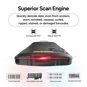 MEFERI ME61 <span class=keywords><strong>6</strong></span> Zoll NFC 8 128GB IP67 Robuste PDAs TOF Barcode Scanner Handheld Android 13 Robuste PDAs für DHL UPS Logistics - Product Image 4