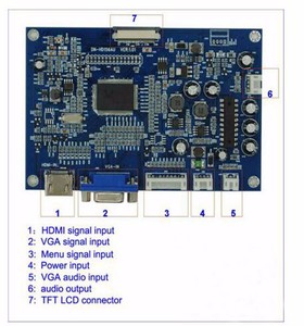 Placa controladora con interfaz HDML y VGA Placa controladora de pantalla LCD de gama alta - Product Image 2