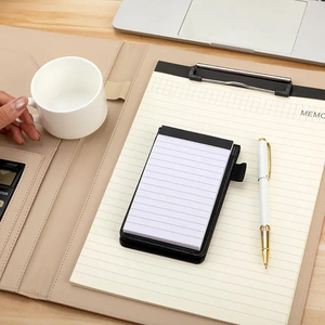 Custom <strong>Notepad</strong> Pocket Size Leather Cover with Replaceable Lined Book &amp; Pen Loop Office <strong>Notebooks</strong> <strong>Memo</strong> - Product Image 2