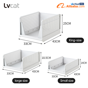 Gấp tủ quần áo tổ chức hộp lưu trữ Stackable nhựa ngăn kéo giỏ cho quần áo - Product Image 3