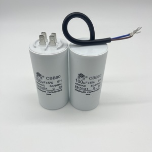 CBB60电容器30uf 40uf 50uf聚丙烯薄膜插入PBT阻燃外壳，用于电机启动洗衣机电容器 - Product Image 3